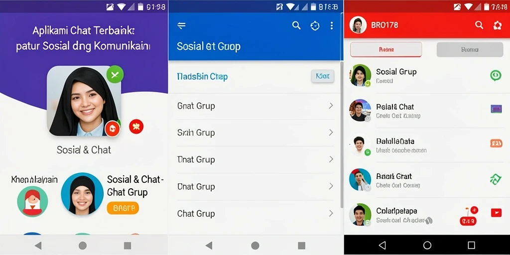 Tampilan antarmuka utama aplikasi Chat Grup BRO178.