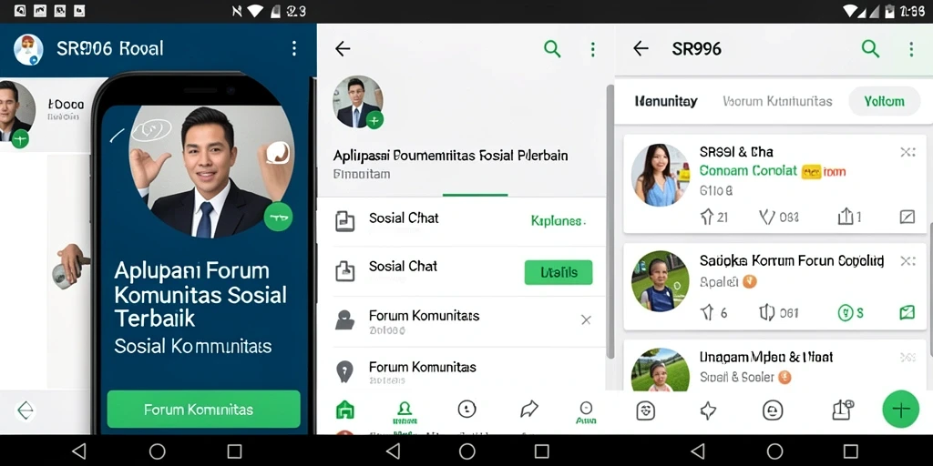 Tampilan antarmuka SR996 yang intuitif untuk Forum Komunitas.